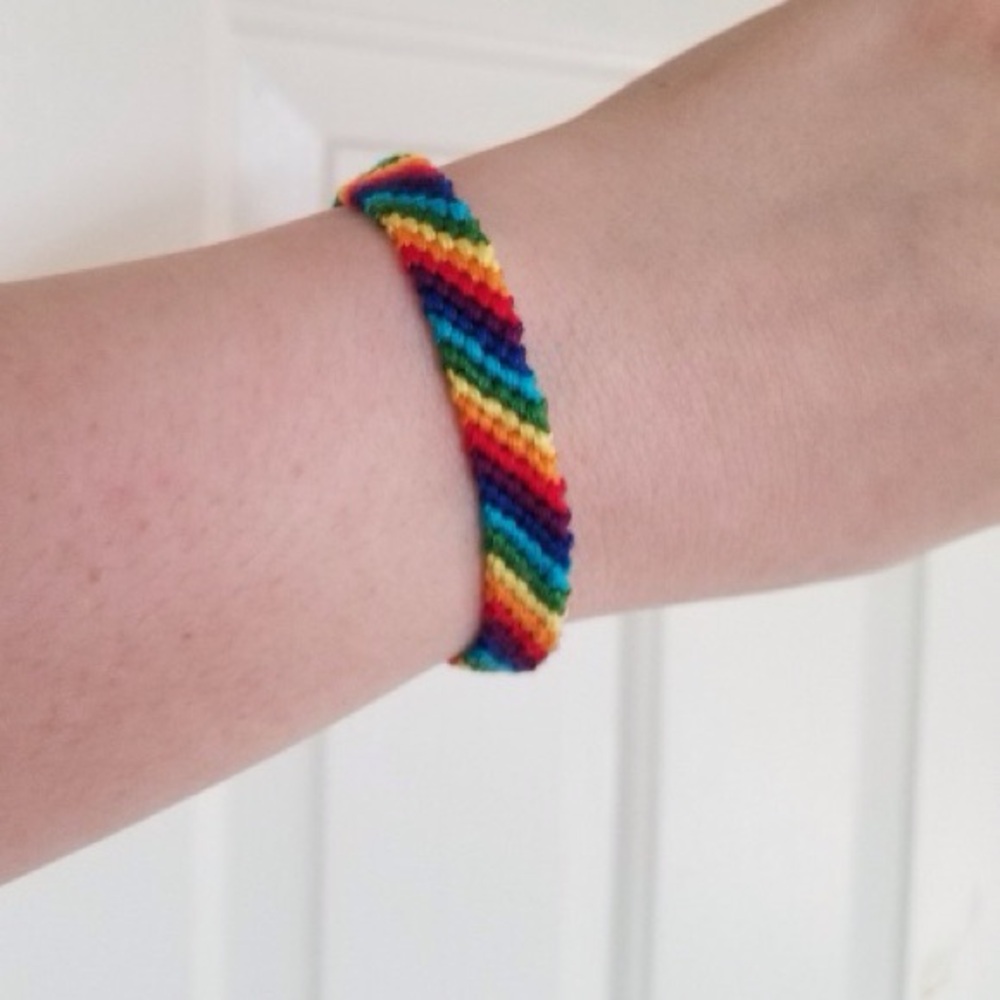 Colorful Rainbow Friendship Bracelet - Picture 2 of 7
